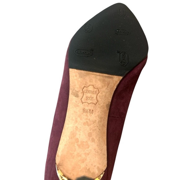 Tory Burch Elana Suede 85mm Pumps Heels Pointed Toe - Picture 9 of 9